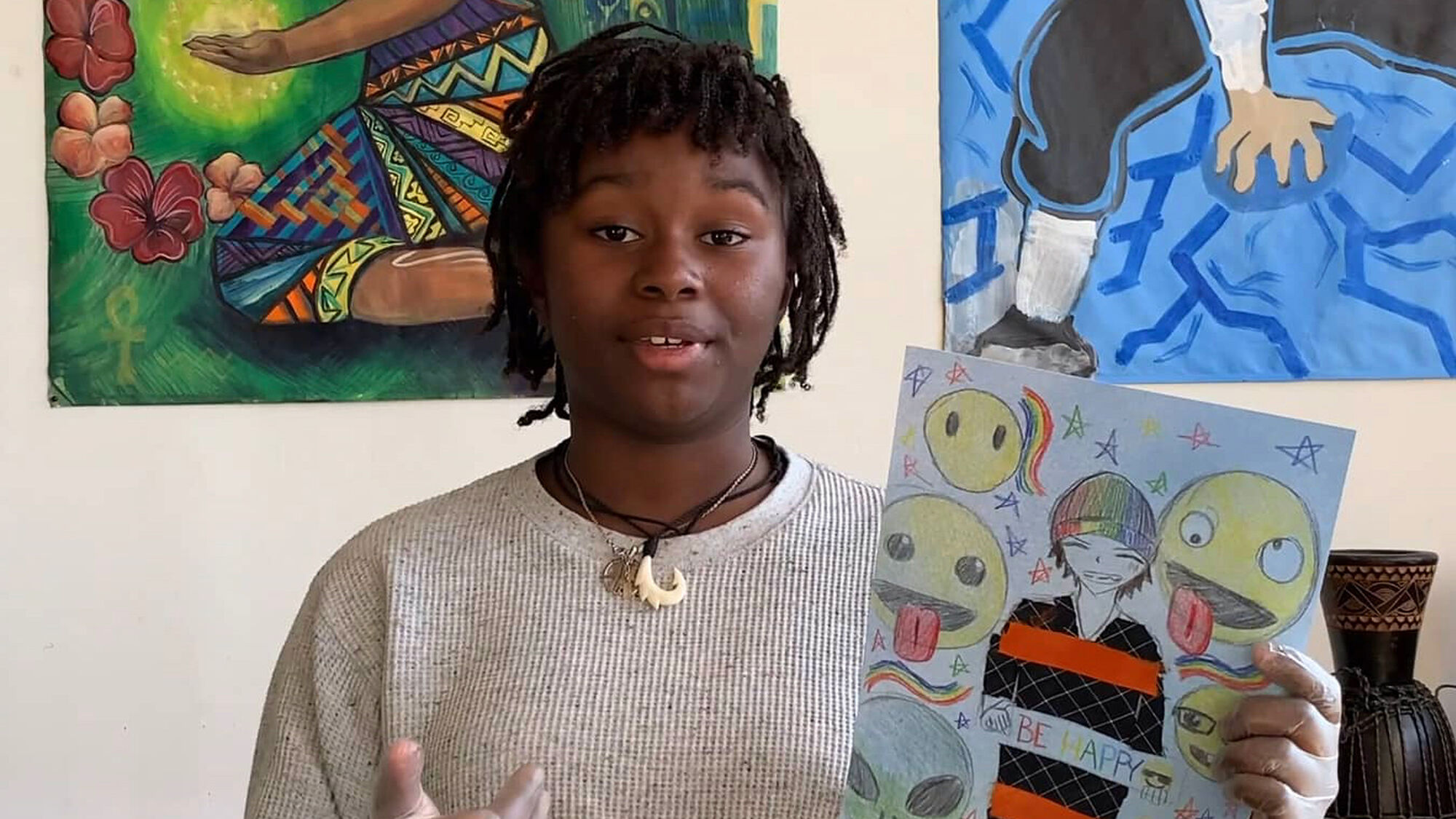 Charli with Vision Quilt panel