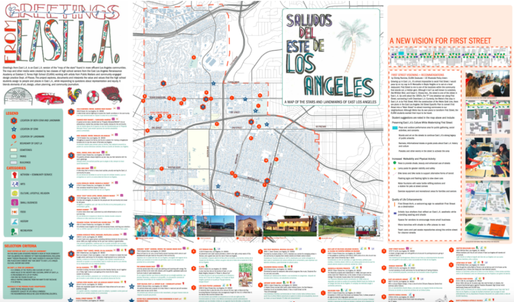 Map of Stars East L.A. Style